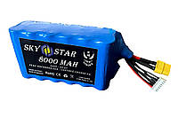 Аккумулятор Li-Ion 6s2p 8000mAh SkyStar для дрона 22.2V XT60 12AWG