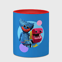 Чашка с принтом «Poppy Playtime Хагги Вагги и Бокси Бу» (цвет чашки на выбор)