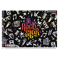 Альбом для рисования Rock Star Школярик PB-SC-030-563-1, 30 листов, 120г/м2, Vse-detyam