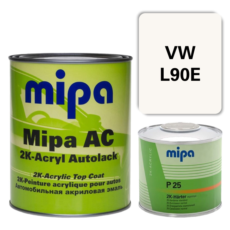 Volkswagen L90E Акрилова авто фарба Mipa 1 л + затверджувач P25 0.5 л, фото 1