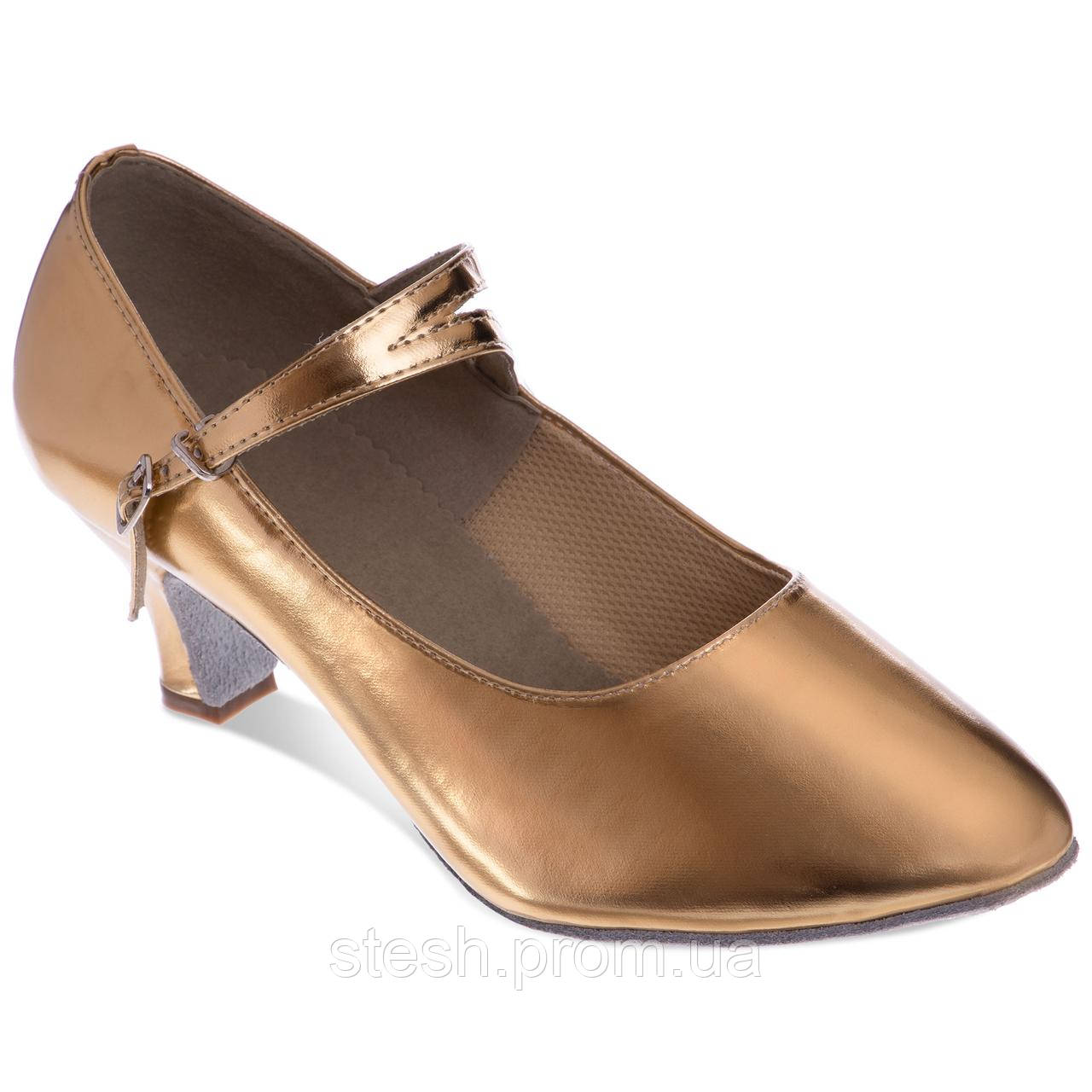Взуття для бальних танців жіноче Стандарт Zelart DN-3673 розмір 35 кольорів золотий se