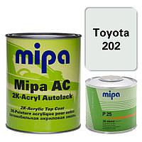 Toyota 202 Акриловая авто краска Mipa 1 л + отвердитель P25 0.5 л