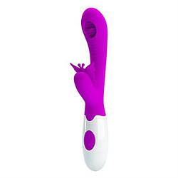 Вібратор кролик з функцією лизання Pretty Love Moth Clitoris Vibrator Purple, 20,7 х3, 2 див.