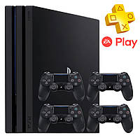 Sony PlayStation 4 Pro | PS Plus + EA Play 3 дні, 4 геймпади