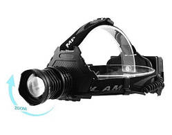 Налобный фонарь BL-T70pro-HP70 zoom + Powerbank + microUSB + 3х18650 дубл