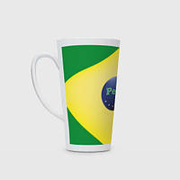 Чашка с принтом Латте «Пеле король футбола»