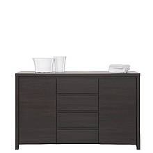 Комод із ДСП KOM 2D4S Каспіан Дуб мілано темний Gerbor