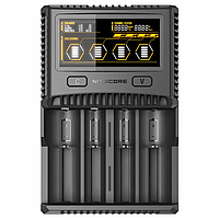 Зарядное устройство Nitecore SC4 для аккумуляторов (Ni-Cd Ni-Mh Li-Ion IMR LiFePO4) 220V-12V дубл