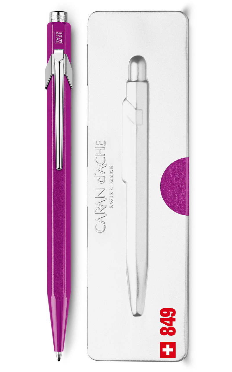 Ручка Caran d'Ache 849 Metal-X фіолетова + box 849.850 (7630002328715)