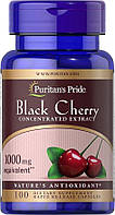 Чорна вишня Puritan's Pride Black Cherry 1000 мг, 100 капсул. Зроблено в США