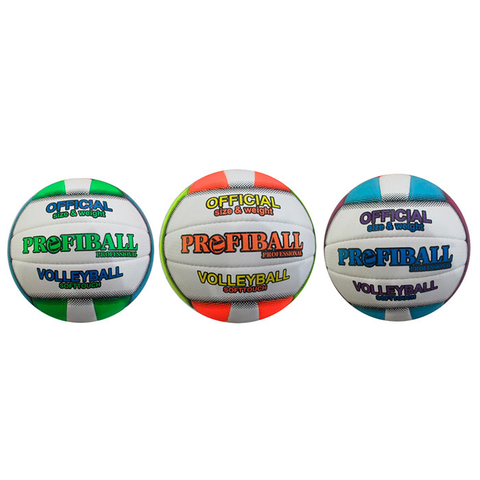 М'яч волейбольний 1190ABC (30шт) офіційний розмір, ПУ, ручна робота, 280-300г, 3кольори, в пакеті