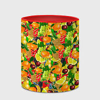 Чашка с принтом «Fruit and berry still life» (цвет чашки на выбор)