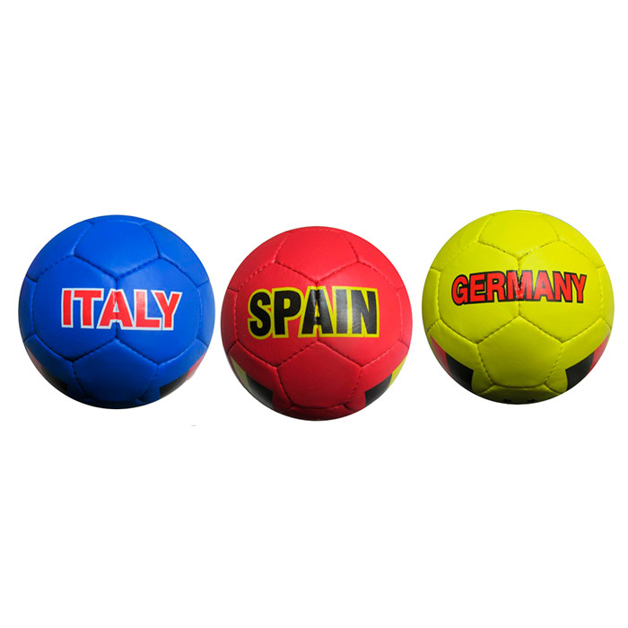 М'яч футбольний 2500-287 (30шт) розмір5,ПУ1,4мм,ручна робота, 32панелі, 400-420г, 3види(країни), в пакеті