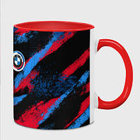 Чашка с принтом «BMW - буйство красок» (цвет чашки на выбор)