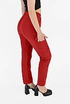 Штани жіночі стрейч-котон із накладними кишенями (Угорщина) Штани карго M- 3XL Мікс квітів, фото 4