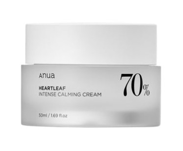 Крем із гуттуїнією для чутливої шкіри Anua Heartleaf 70% Intense Calming Cream 50 мл