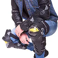 Комплект защиты SCOYCO ICE BREAKER K17H17 (колено, голень, предплечье, локоть) черный-желтый
