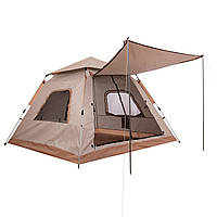 Палатка кемпинговая пятиместная с тентом Zelart SY-22ZP002 цвет хаки se