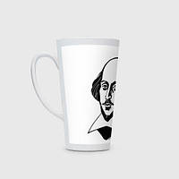 Чашка с принтом Латте «William Shakespeare»
