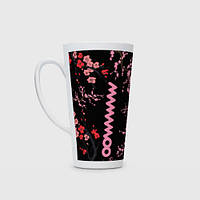 Чашка с принтом Латте «Mamamoo flowers»