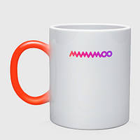 Чашка с принтом хамелеон «Mamamoo gradient logo» (цвет чашки на выбор)
