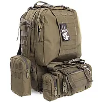 Рюкзак тактический штурмовой трехдневный SILVER KNIGHT TY-213 размер 50х34х15см 26л Оливковый