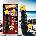 Вібратор реалістичний чорний Rubicon "Vibrating Sugar — Black" Chisa