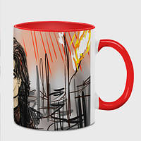 Чашка с принтом «Майкл Джексон - гимн Земли» (цвет чашки на выбор)