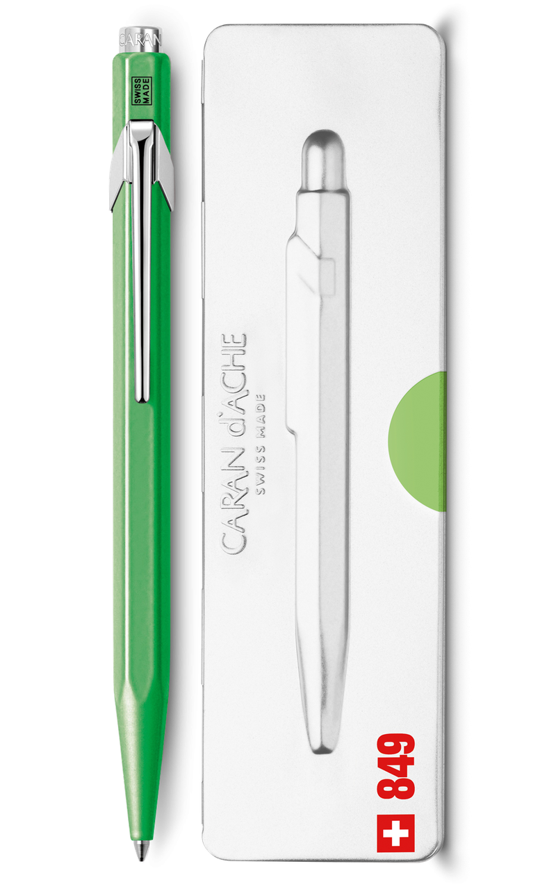 Ручка Caran d'Ache 849 Pop Line Fluo зелена + box 849.730 (7630002316804)