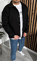 Стильная мужская джинсовка из качественного коттона черный GDS