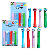 Насадки EB10 набор 8 шт детских для зубных щеток Oral B Braun kids junior с мягкой щетиной сменные