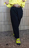 Стильні жіночі джинси баггі з поясом у комплекті Тканина Джинс котон Турція Розміри: 48-50,52-54,56-58, фото 8