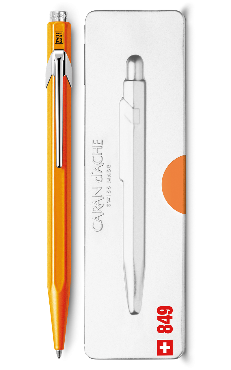 Ручка Caran d'Ache 849 Pop Line Fluo помаранчева + box 849.530 (7630002316781)