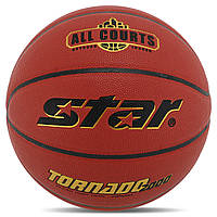 Мяч баскетбольный STAR TORNADO 2000 BB3157 цвет коричневый se