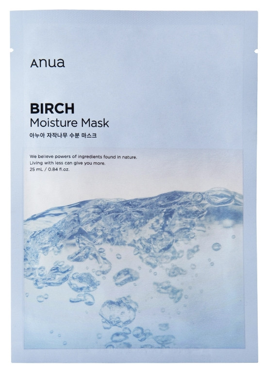 Тканинна маска з березовим соком Anua Birch Moisture Sheet Mask 25 мл, фото 1