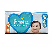 Детские одноразовые подгузники Pampers Active Baby 3 Midi 6-10 кг 54 шт