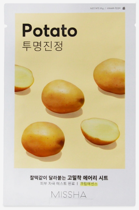 Missha Airy Fit Sheet Mask Potato (картофель)