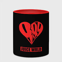 Чашка с принтом «Juice WRLD - heart» (цвет чашки на выбор)