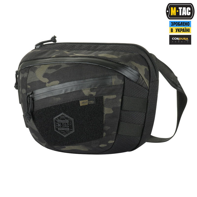 M-Tac сумка Sphaera Hex Hardsling Bag Large с липучкой Elite Multicam Black/Black