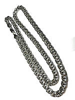 Мужская массивная цепочка из серебра 925 пробы, Цепи для мужчин на шею 38 г, Длинные серебряные цепочки