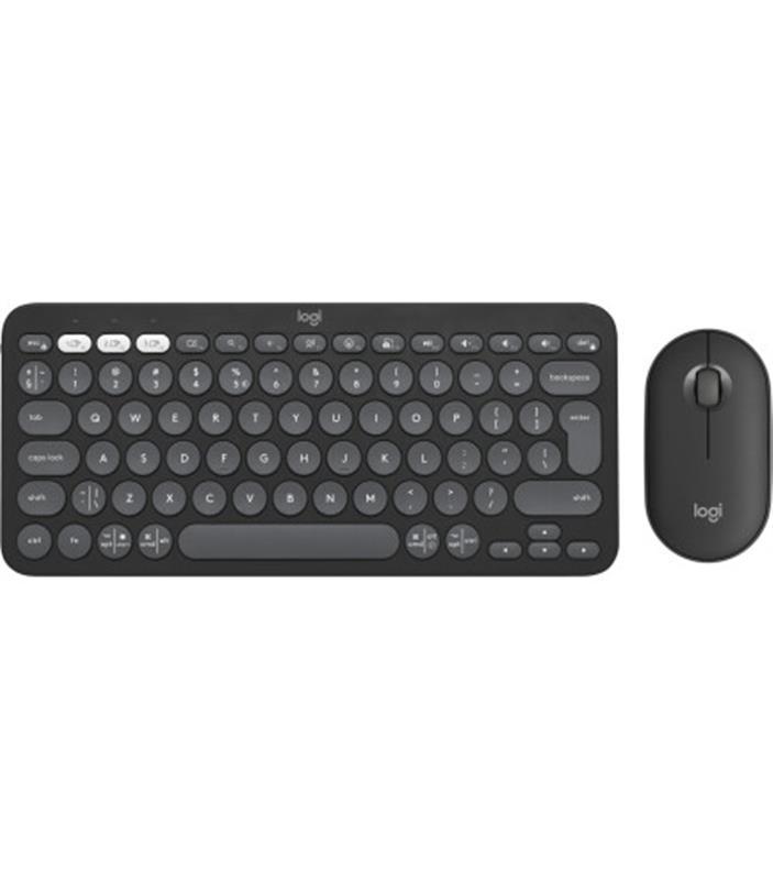Комплект (клавіатура, миша) бездротовий Logitech Pebble 2 Combo Graphite (920-012239), фото 1