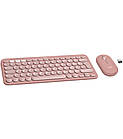 Комплект (клавіатура, миша) бездротовий Logitech Pebble 2 Combo Rose (920-012241), фото 2
