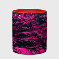 Чашка с принтом «Живописный разлив розовых красок» (цвет чашки на выбор)