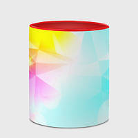 Чашка с принтом «Gradient colors geometry» (цвет чашки на выбор)