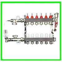 Колектор для теплої підлоги на 6 виходів в зборі (НІМЕЧЧИНА)