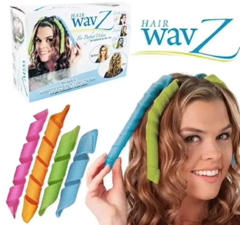 Спиральные бигуди-спиральки Hair WavZ для длинных волос 51 см 16 шт в наборе k/kn - фото 1 - id-p2187010940