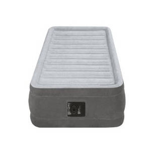 Односпальне надувне ліжко Intex 67766 (99х191х33) Comfort-Plush Mid Rais Airbed + вбудований електронасос, фото 1