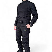 Комплект тактичної уніформи 505SQUARE в чорному кольорі брюки+убакс