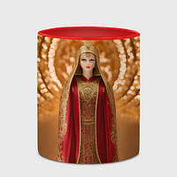 Чашка с принтом «Матрёшка 585 Гольд царица» (цвет чашки на выбор)