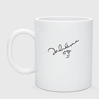 Чашка с принтом керамическая «Джон Леннон - автограф»